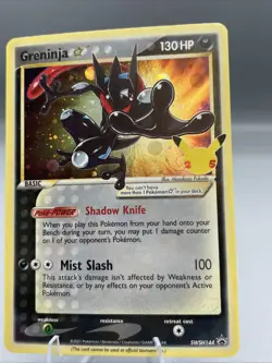 Pokemon- Greninja Star, SWIRL 💫 SWSH144 Celebration Promo Card, Sword & Shield - Image 1