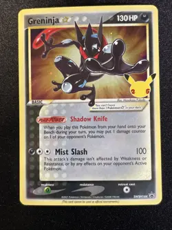 Pokemon- Greninja Star, SWIRL 💫 SWSH144 Celebration Promo Card, Sword & Shield - Image 5