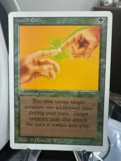 MTG Magic the Gathering Revised Edition Instill Energy - Image 1