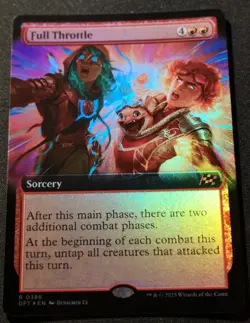 Full Throttle - Foil - Extended Art - DFT - MTG - EN - NM - 0386 - Image 1