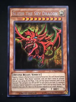 YuGiOh Slifer the Sky Dragon CT13-EN001 Secret Rare Limited Edition 2016 Tin - Image 1