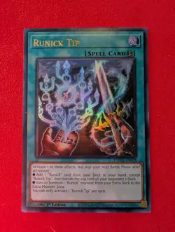 Yugioh Runick Tip TAMA-EN029 Ultra Rare 1st Edition LP+/NM - Image 1