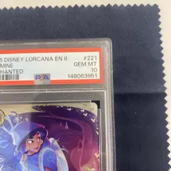 2025 DISNEY LORCANA REIGN OF JAFAR ENCHANTED JASMINE STEADY STRATEGIST PSA 10 - Image 3