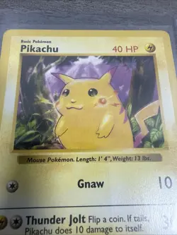 Pikachu 058/102 Base Set (Shadowless) Regular RED CHEEKS 1999 VTG Card - Image 2