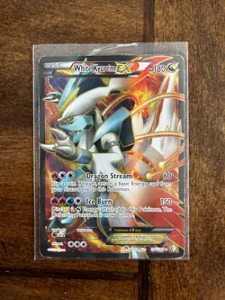 Pokemon TCG White Kyurem EX Ultra Rare Card 146/149 Heavily Played - Image 1