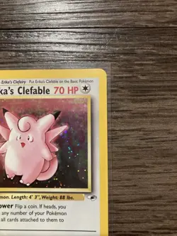 2000 Pokemon Gym Heroes Erika’s Clefable 3/132 Holo NM-LP Rare Vintage Card - Image 5