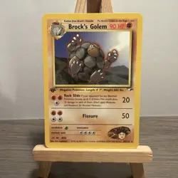 Brock's Golem | Gym Heroes 20/132 Vintage 2000 Pokemon Card | Rare 1st edition - Image 1