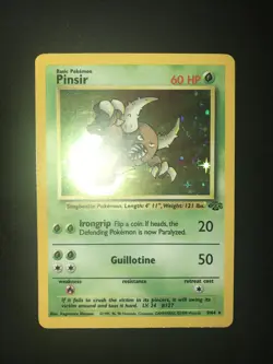 Vintage Pinsir 9/64 Holo Rare - Jungle Set 1999 WOTC Pokemon Card -LP/MP - Image 1