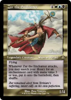 ~ Zur the Enchanter (Retro Frame) ~ NM Foil ~ Dominaria Remastered ~ MTG ~ - Image 1