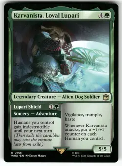 MAGIC: KARVANISTA, LOYAL LUPARI 106 UNIVERSES BEYOND: DOCTOR WHO NM - Image 1