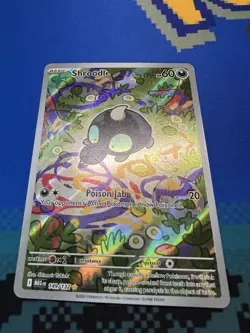 Pokemon Shroodle 149/132 Me01: Mega Evolution Illustration Rare Holo 60 HP Pois… - Image 1
