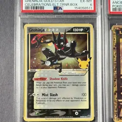 Pokemon Greninja Gold Star & Ancient Mew Holo Promo Graded Card Lot - Image 2