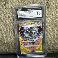 Cornerstone Mask Ogerpon ex SAR CGC 10 GEM MINT 🟢 Japanese Pokemon 216/187 - Image 1