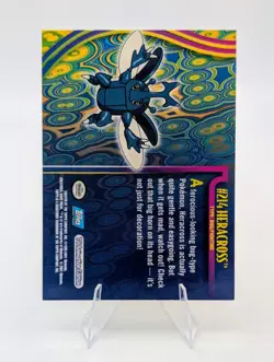 Topps Pokemon Johto Series Blue Logo: Heracross #214 - Image 2