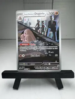 Team Rocket's Dugtrio 239/217 Ascended Heroes Illustration Rare Pokemon NM+ - Image 1