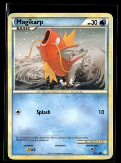 Magikarp 72/123 HeartGold & SoulSilver Common Pokemon - Image 1