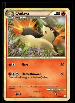 Quilava 49/123 HeartGold & SoulSilver Uncommon Pokemon - Image 1