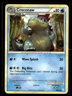 Croconaw 38/123 HeartGold & SoulSilver Uncommon Pokemon - Image 1
