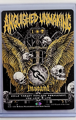 2020 MTG Magic the Gathering SLD Secret Lair Drop Poster #138 Anguished Unmaking - Image 1