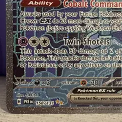 Pokemon TCG Pokemon Iron Crown Ex 158/131 Special Illustration Rare - Image 2