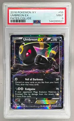 2016 Pokemon XY Fates Collide 55 Umbreon EX PSA 9 144289921 - Image 1