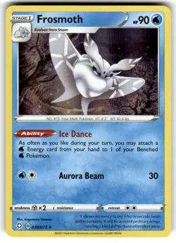 Frosmoth Holo Rare - 030/072 - Shining Fates Pokemon 2021 - Image 1