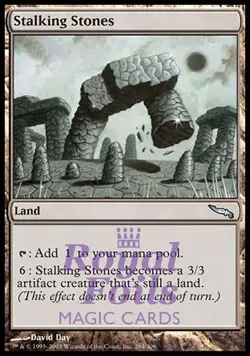 Stalking Stones 3x FOIL MDN MTG Mirrodin Uncommon MINT land - Image 1