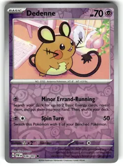 DEDENNE 036/091 PALDEAN FATES POKEMON (REVERSE HOLO, NM) - Image 1