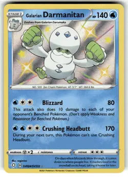 Galarian Darmanitan - SV024/SV122 - Pokemon Shining Fates Sword Shield Shiny NM - Image 1