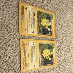 Pokemon Jungle Pikachu Wizards of the Coast 1999 60/64 Lot of 2 Cards - Image 2