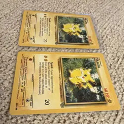 Pokemon Jungle Pikachu Wizards of the Coast 1999 60/64 Lot of 2 Cards - Image 4