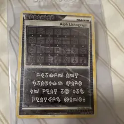 Pokemon TCG Alph Lithograph Undaunted THREE Ultra Rare Holo Trainer 2010 - Image 1