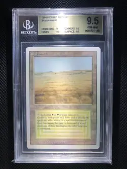 MTG Revised SAVANNAH Dual Land BGS 9.5 GEM MINT - Image 1