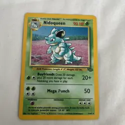Pokemon Nidoqueen Jungle Holo Rare 7/64 1999 90 MP Unlimited English - Image 1