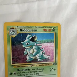 Pokemon Nidoqueen Jungle Holo Rare 7/64 1999 90 MP Unlimited English - Image 4