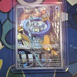 Pokemon Squirtle Illustration Rare Full Art Holo Sv07: Stellar Crown 148/142 - Image 1