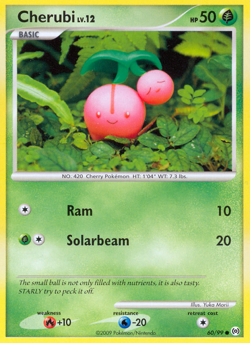 Cherubi 60/99 Arceus Common LP 2009 Reverse Holo - Image 2