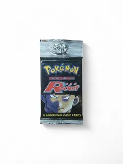 Pokemon Team Rocket Booster Pack WOTC 2000 English Giovanni Art Long Crimp 21.5g - Image 1