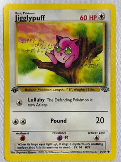 Jigglypuff 54/64 Common Jungle Pokemon 1st Edition Near Mint - Image 1