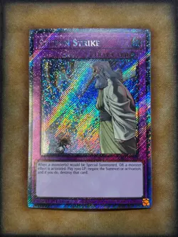 Yugioh Solemn Strike RA02-EN079 Platinum Secret Rare 1st Ed LP - Image 1