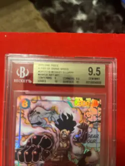 Monkey.D.Luffy Manga OP11-118 a Fist of Divine Speed Alt Art BGS 9.5 (English) - Image 2
