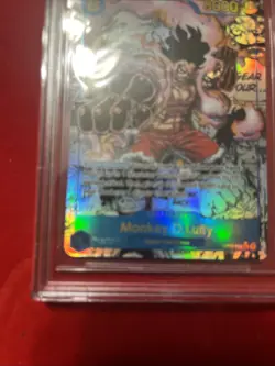 Monkey.D.Luffy Manga OP11-118 a Fist of Divine Speed Alt Art BGS 9.5 (English) - Image 3