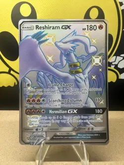 Pokemon TCG Reshiram GX SV51/SV94 Hidden Fates Shiny Vault Card NM/M - Image 1