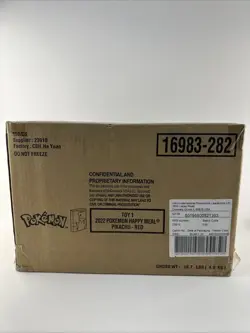 Sealed CASE 2022 McDonald's Happy Meal Factory 150/cs Pokemon Cards Pikachu Red - Image 1