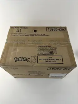 Sealed CASE 2022 McDonald's Happy Meal Factory 150/cs Pokemon Cards Pikachu Red - Image 4