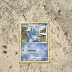 Pokemon TCG Totodile 8/12 DP Trainer Kit Basic 50 HP Common Regular 10+ Card - Image 1
