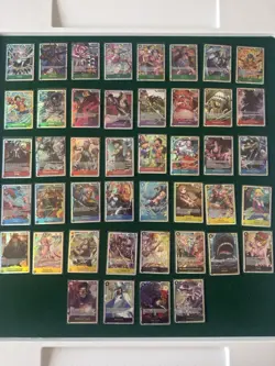 One Piece TCG 44 SR Card Lot No Duplicates Mixed Sets English Super Rare - Image 1