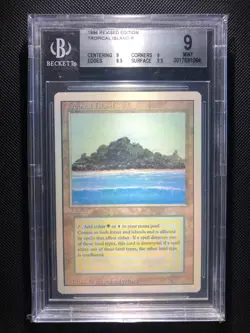 MTG Revised TROPICAL ISLAND Dual Land BGS 9 QUAD++ w/2 9.5's - Image 1