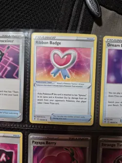 Pokemon Cute Pink Trainer Tool 9 cards Lot Bundle - Image 3