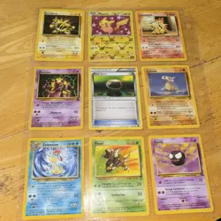 Pokemon TCG Electabuzz Pikachu Cyndaquil Mewtwo Cubone Lot 9 Cards by Nintendo - Image 1